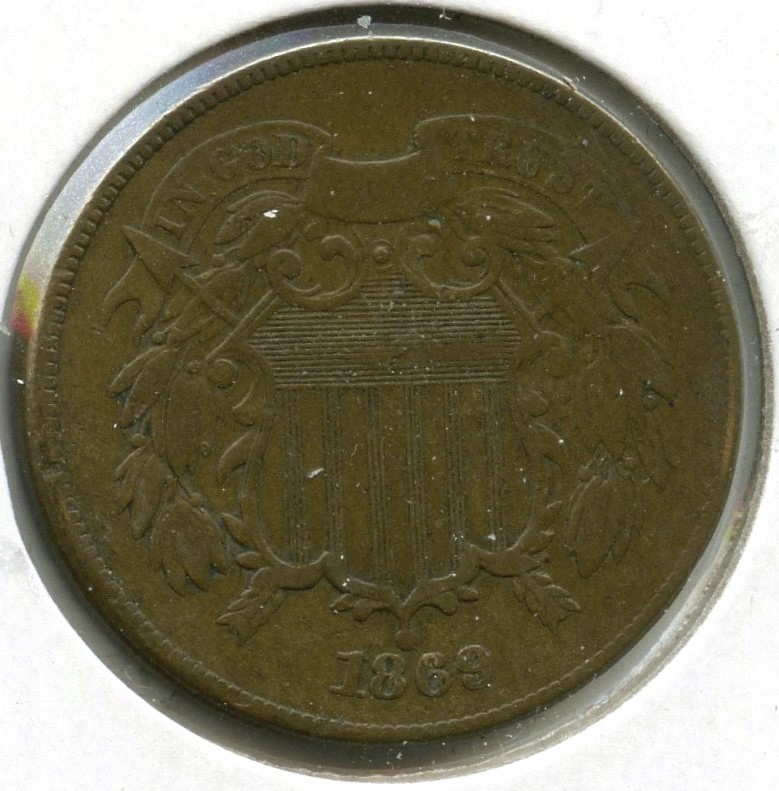 1869 2-Cent Coin - Two Cents - Q432