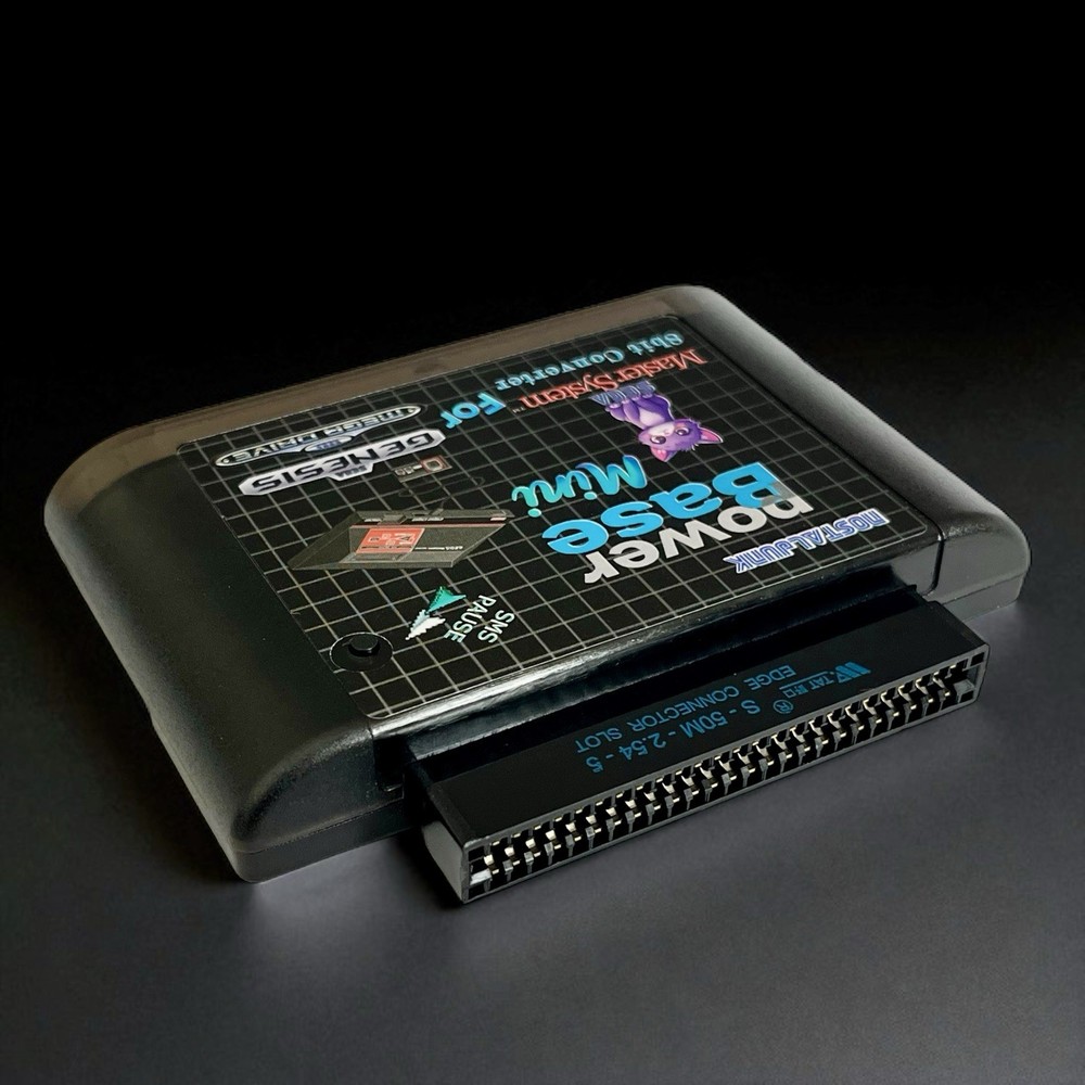 Sega Genesis (Mega Drive) to Master System Adapter Power Base Converter Mini