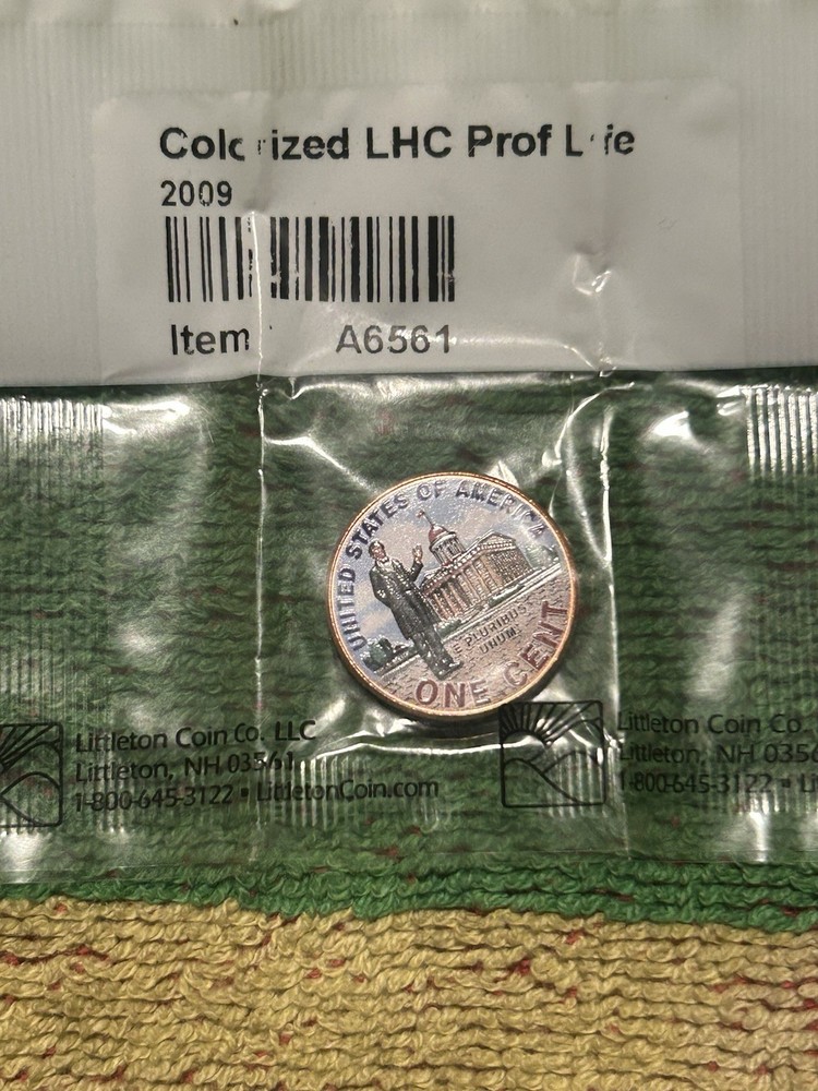 2009 Colorized Lincoln Bicentennial Small Cent Professional Life Uncirculated