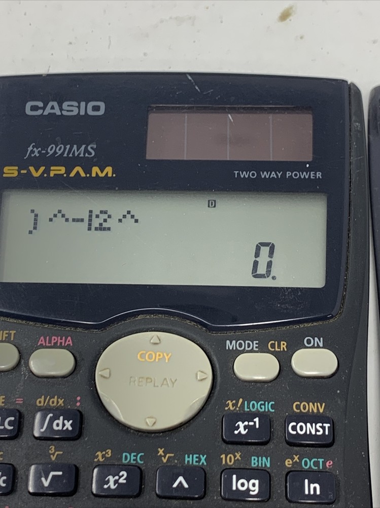 CASIO fx-991MS CALCULATOR S-VPAM - Tested & Works