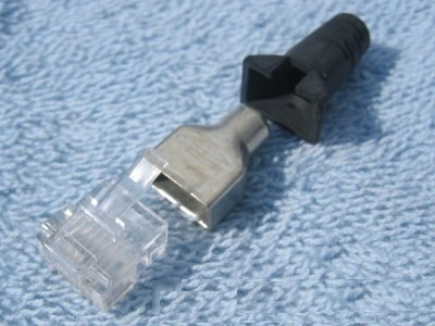 Shielded Molex RJ45 plugs w/boot 20 pcs.  NR
