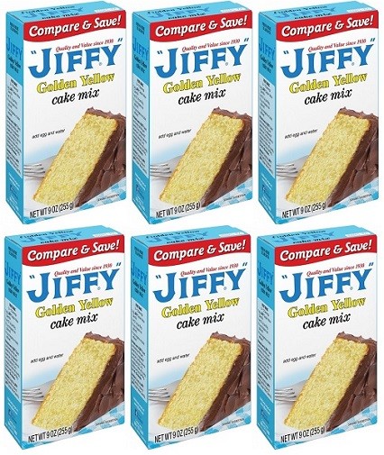 Jiffy Golden Yellow Cake Mix 6 Pack