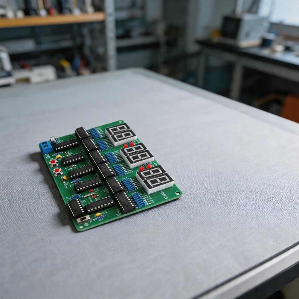 DIY Clock Kit 6 Digit Display for Hands On Electronics Learning and Soldering