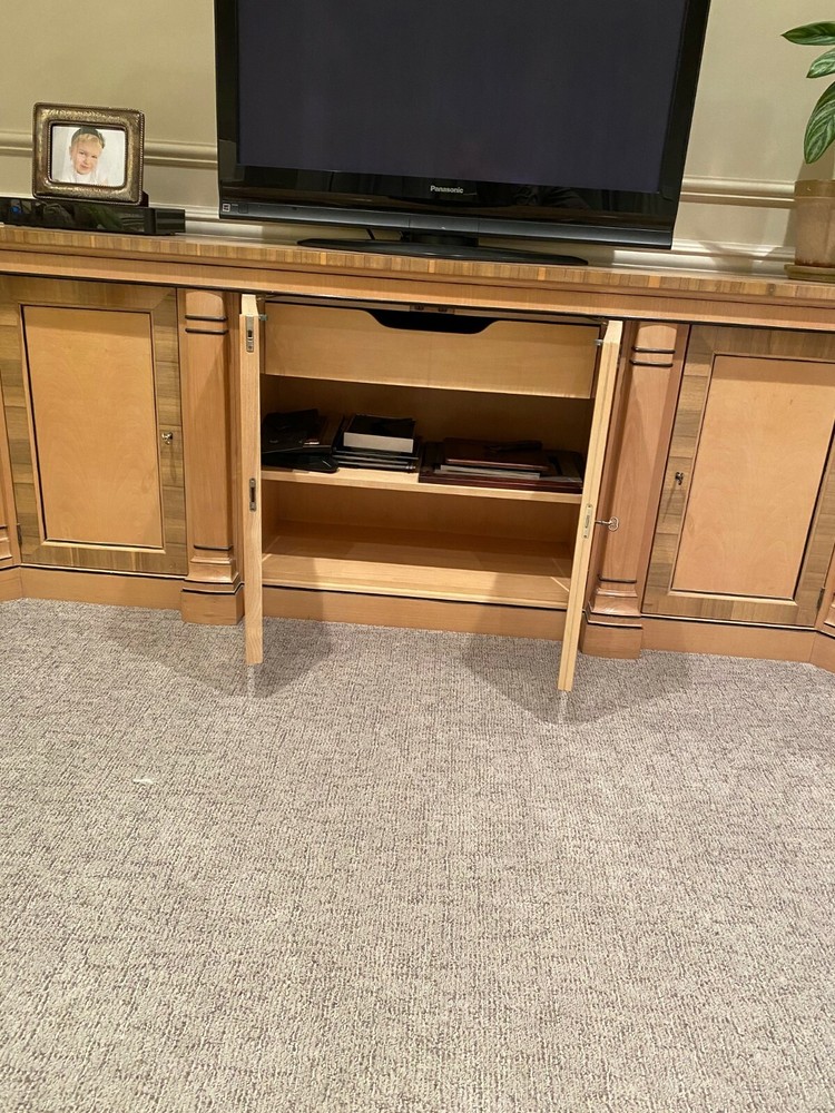 EUC Drexel Heritage Buffet Sideboard Console Light Oak & Ash Oak Trim