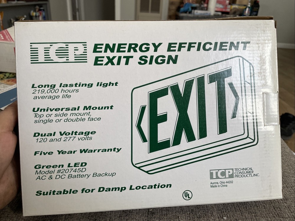 TCP Energy Efficient Exit Sign