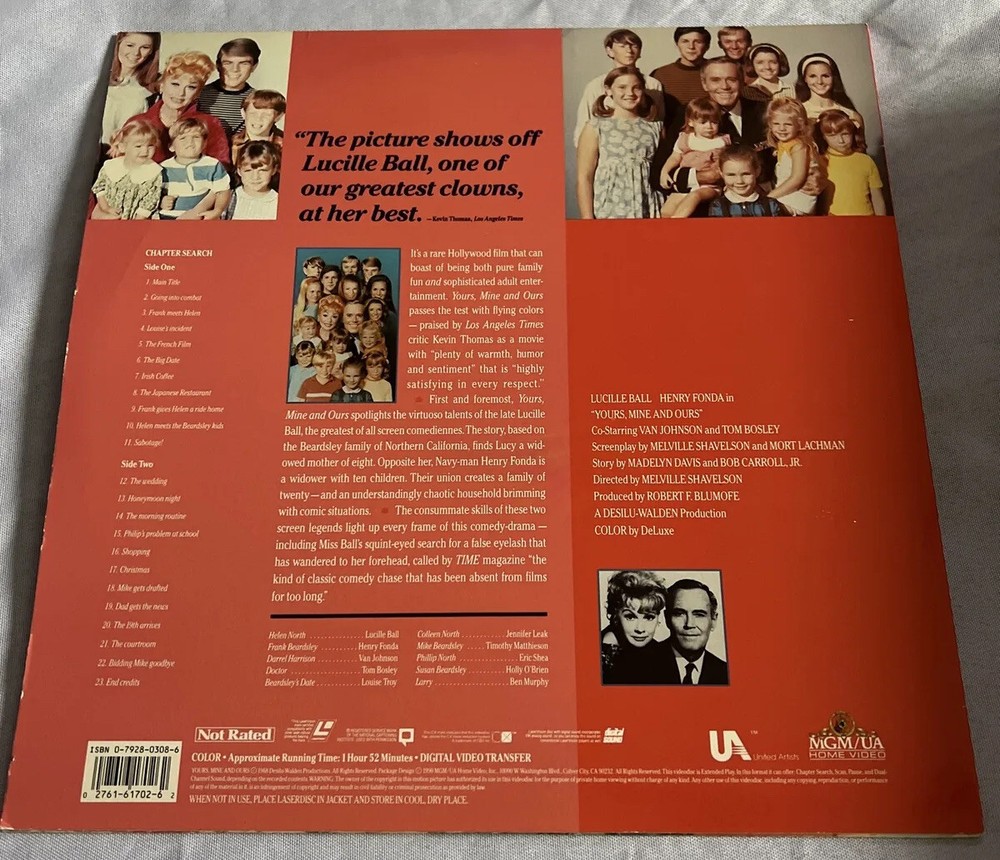 Yours, Mine and Ours (Laserdisc)