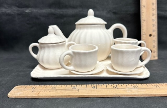 *Ann's Original Ceramic Bisque Child's Tea Set Ready to Paint*