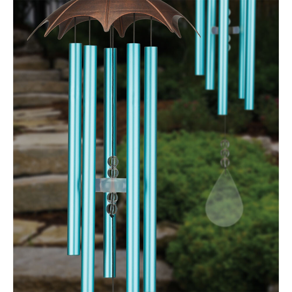 Regal-32 inch Raindrop Wind Chime - Turquoise