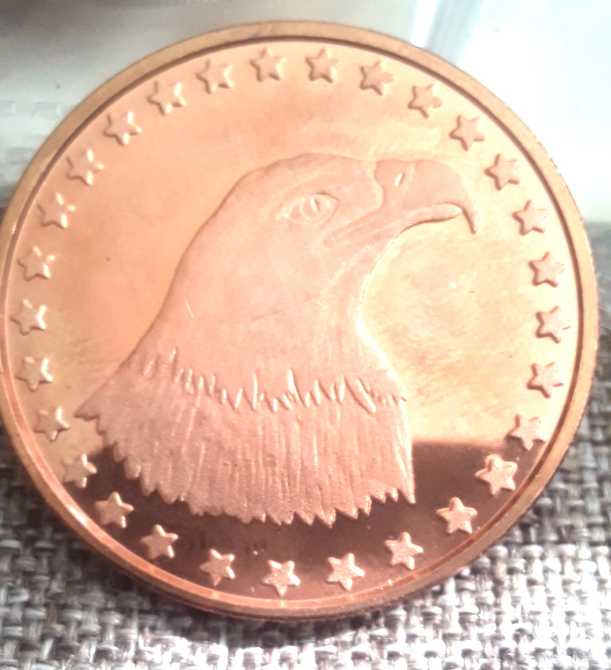1 oz American Eagle copper round