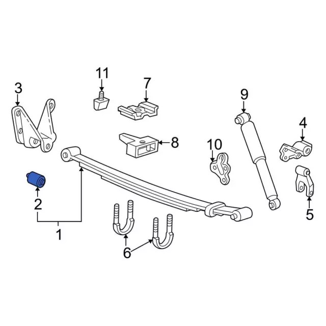 Genuine Ford Spring Bushing F2UZ5781D
