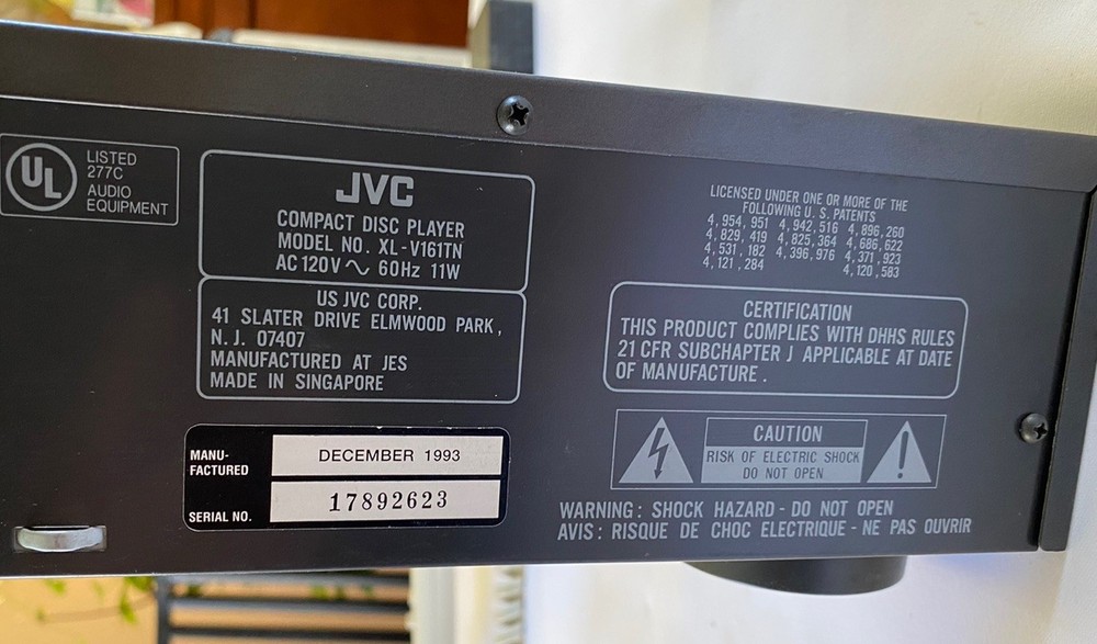 JVC XL-V161TN Tested / Working DDRPDYNAMICS DETECTION RECORDING PROCESSOR PEM
