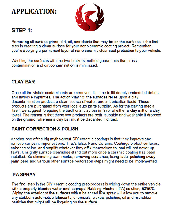 CERAMIC CAR COATING POLYSILAZANE "CERAMIC SPRAY" HIGH GLOSS 8oz/ 237ml - KIT