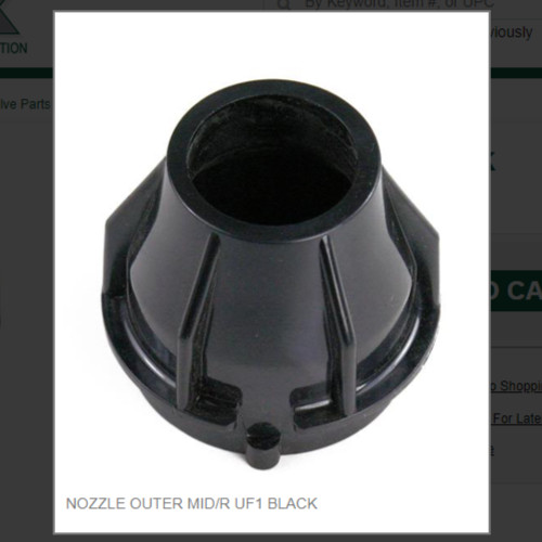 NOZZLE OUTER MID/R UF1 BLACK # 1945