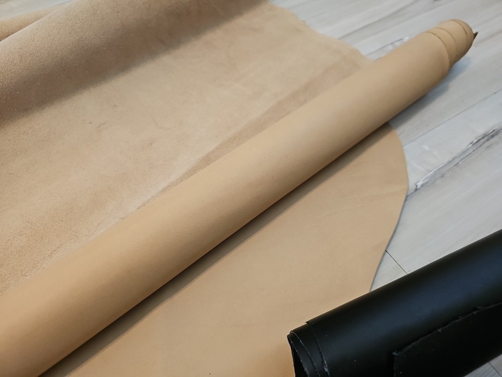 2oz LIGHT TAN LEATHER HIDE LINER SEMI SMOOTH GRAIN SOFT PANEL,SHEET,SQUARE 21+s