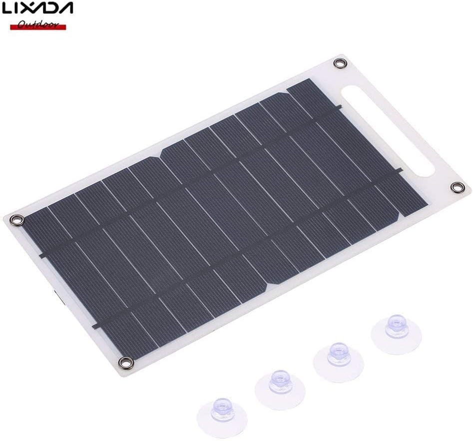 Solar Panel 7.8 W Ultra Thin Monocrystalline Silicon Solar Panel Charger USB Por