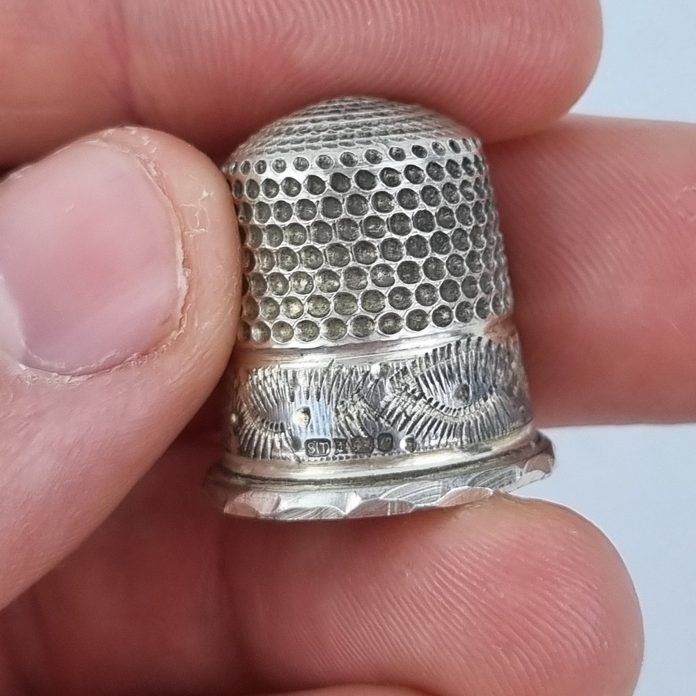 Vintage Solid Silver Thimble Birmingham 1988 Swann Thimbles