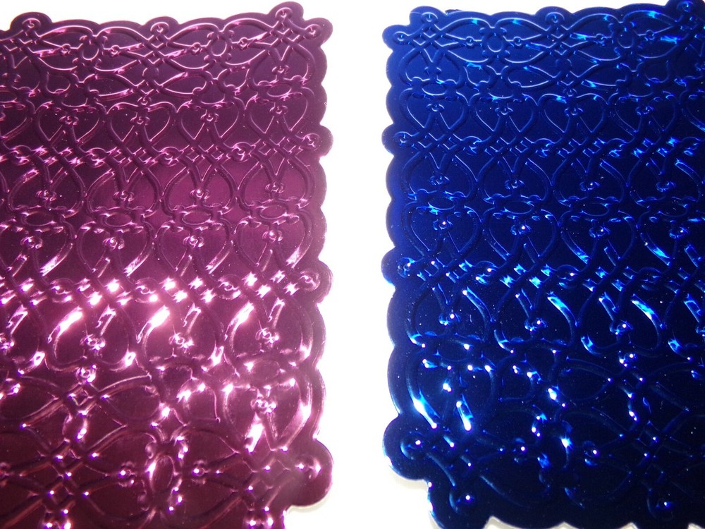 Birthday Layer Cut Emboss Folders Frames using Mirror Metallic Handmade Die Cuts