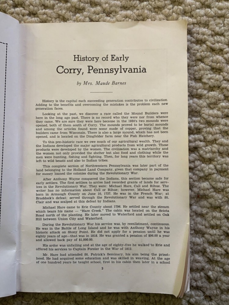 1955 Diamond Jubilee Program Stanford Hose Co Corey PA Firemen Association