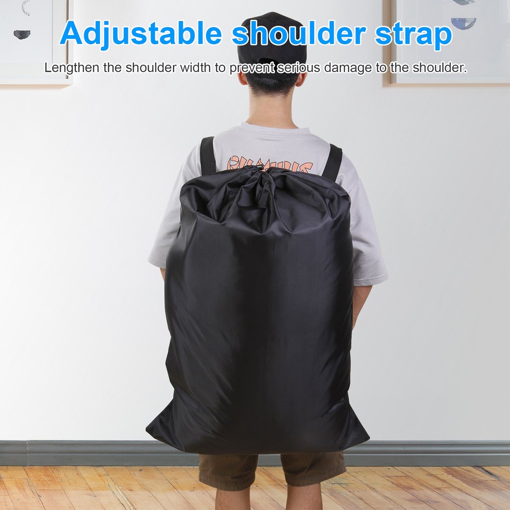 Laundry Bag Washing Clothes Storage Large Drawstring Backpack Heavy Duty 24"X36"