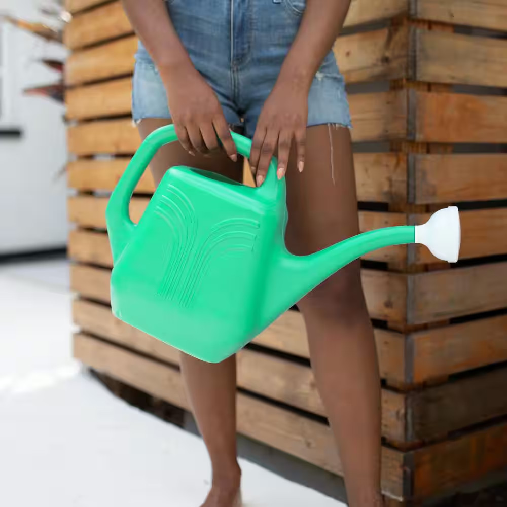 Classic 2 Gal. Mint Green Plastic Watering Can