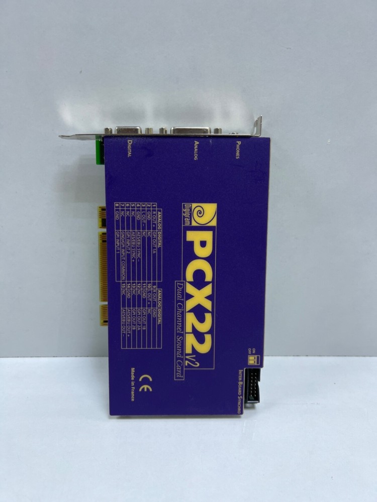 DIGIGRAM PCX22V2 PCI PROFESSIONAL SOUND CARD