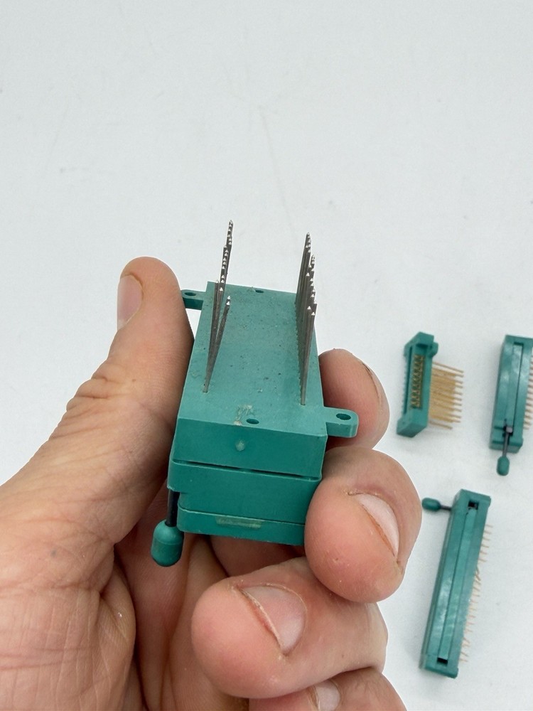 Vintage Textool ZIF IC Socket Old Computer EPROM Programmer Lot Of 6