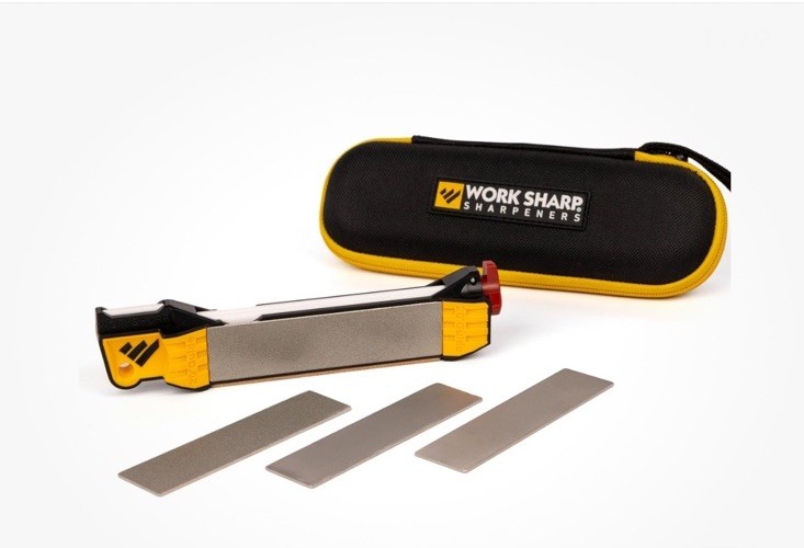 Work Sharp Guided Field Sharpener Elite Set, Travel Knife Sharpener Tool