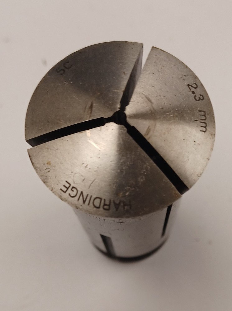 HARDINGE 5C  2.3mm  round smooth collet with internal thread