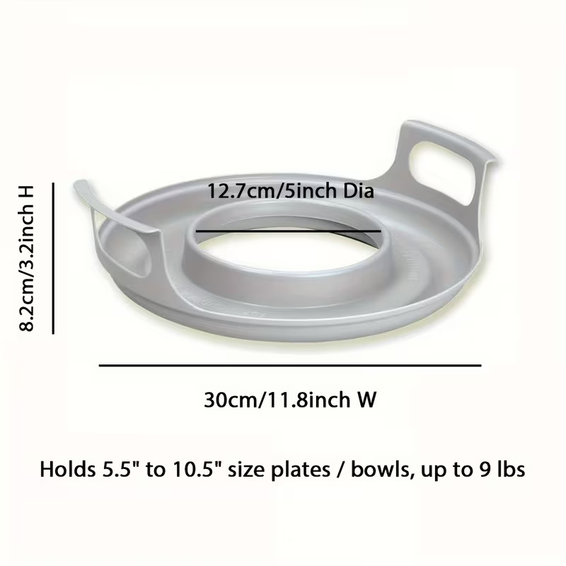Microwave Cool Caddy with Handles Hot Bowl Holder Tray Kitchen Accessory 1pc