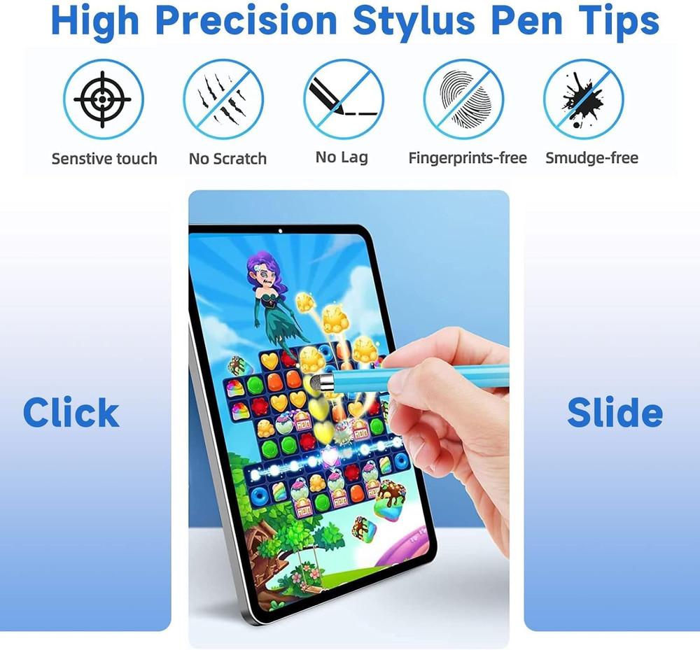 Mesh Fiber Tips (10 Pack) Stylus Pen Replacement Tips Suitable for Capacitive T