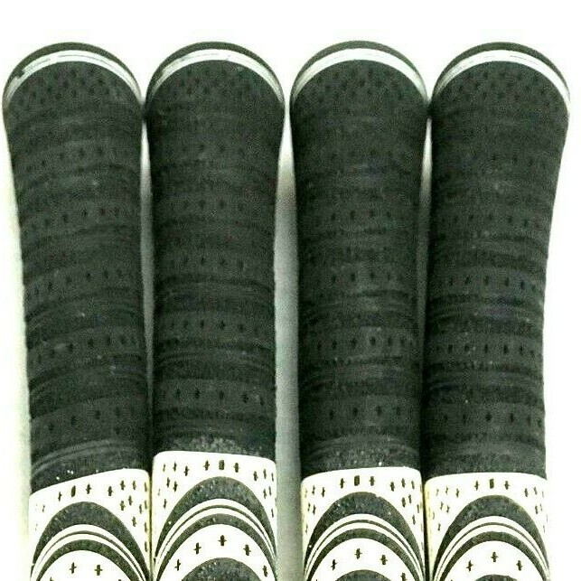 5 NEW Grip-Tech MULTI COMPOUND golf grips - BLACK WHITE RED - Standard Size