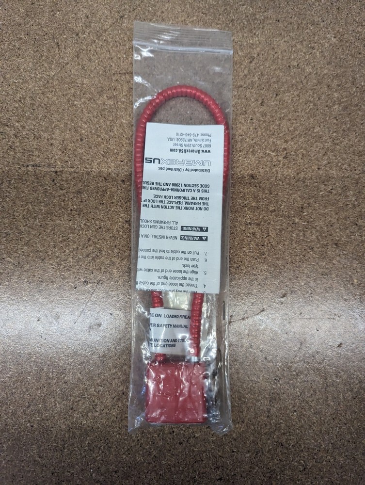RED CABLE LOCK 30MM UMAREX