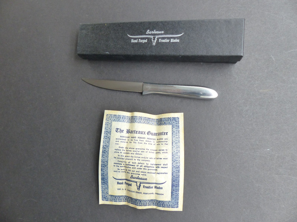BARTEAUX Paring Knife NOS pixie bird & trout