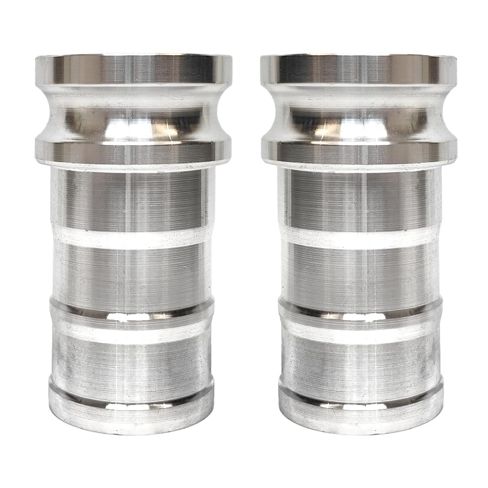 2PCS 2-in Camlock Fitting Type E, Male Adapter, Female NPT Thread,Aluminum,Quick