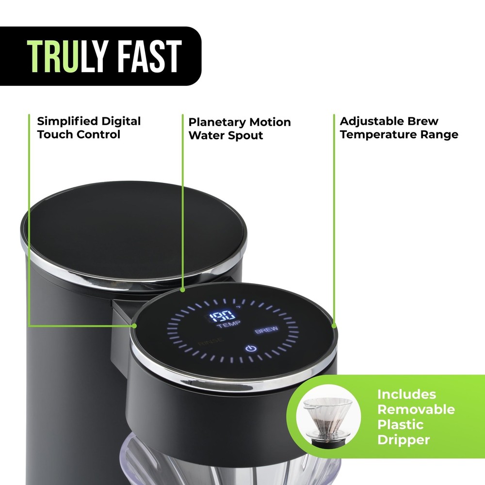 Automatic Pour Over Coffee Maker with Digital Controls - Auto Coffee Maker wi...