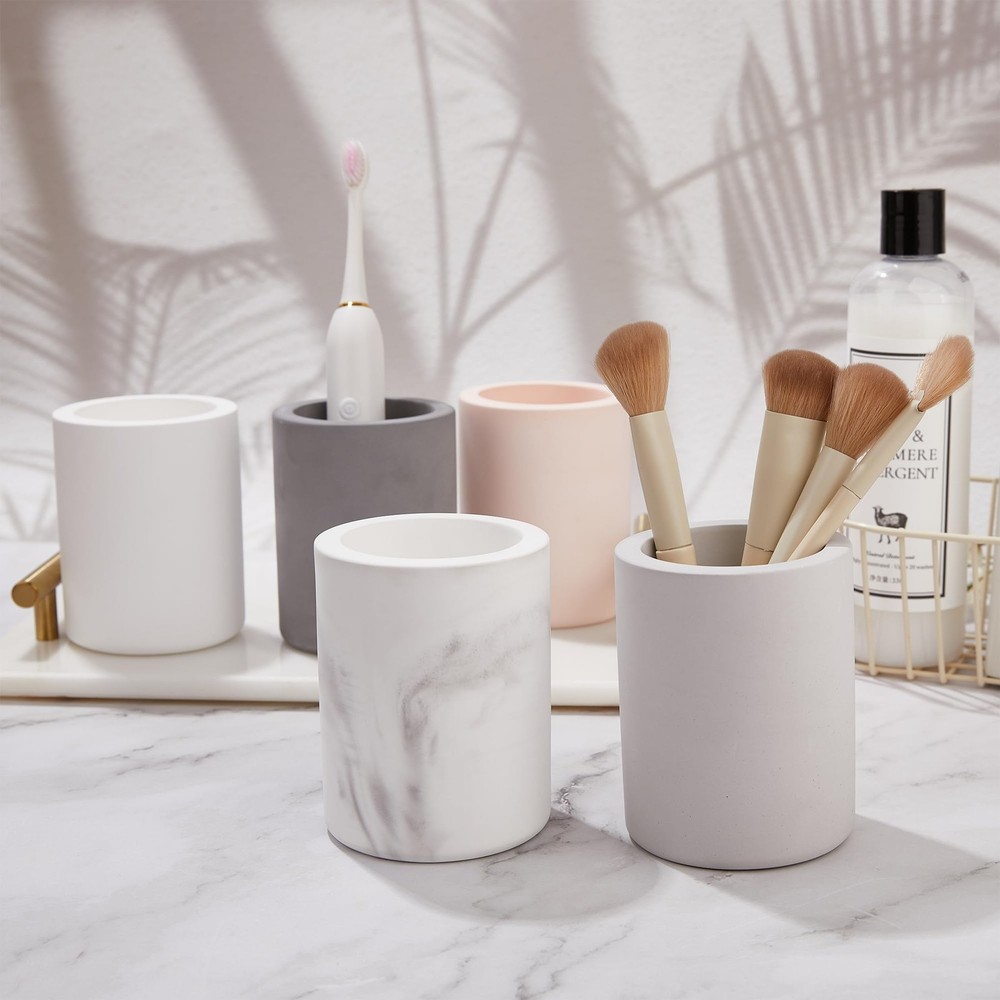 Drying Stone Toothbrush Holder, Diatomite Holders for Dark Grey
