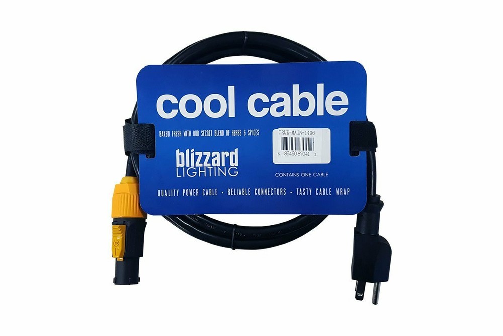 Blizzard TRUE-MAIN-1406 6' PowerCON True1 to Edison Cable