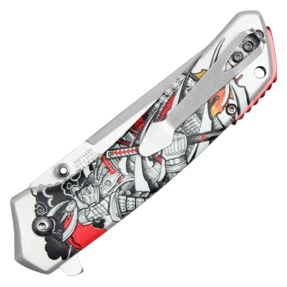 WARTECH 7.75" SPRING ASSISTED TACTICAL SAMURAI POCKET KNIFE EDC HUNTING SHARP SL