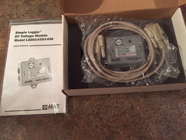 AEMC Instruments 2113.97 Simple Logger L320 DC Current 4-20mA DC Input OEM