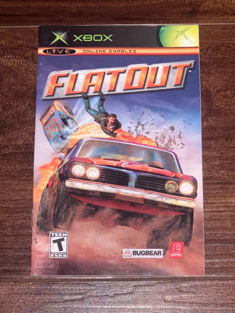 Flatout Flat Out XBOX Instruction Manual Only
