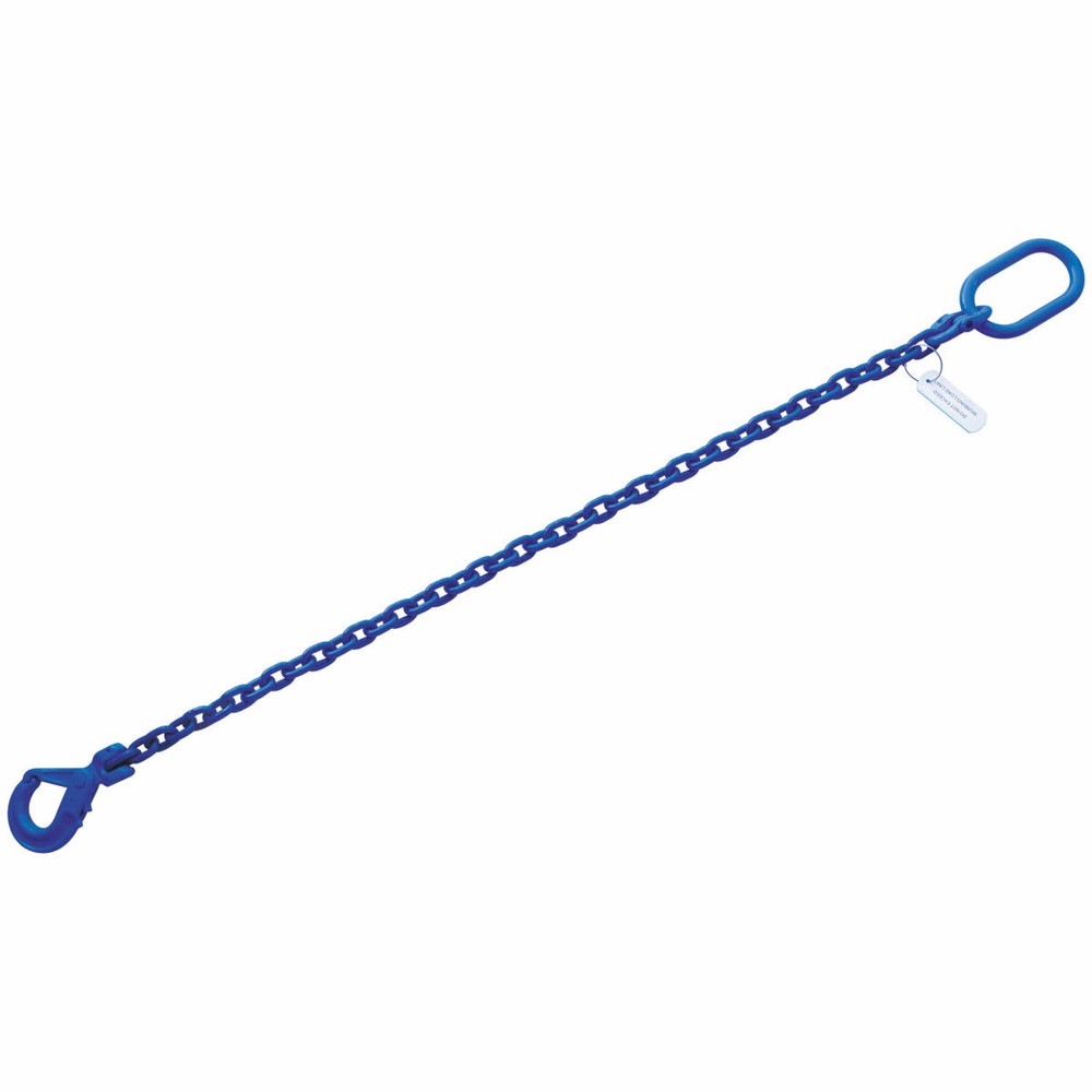 3/8"x12' G100 Chain Sling with Clevis Self Locking Hook Single Leg