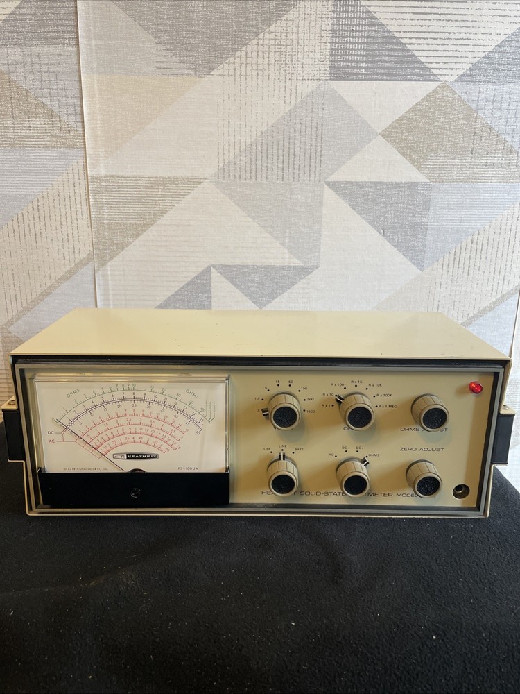 Heathkit Utility Solid State Voltmeter Model IM-16 with Probes Vintage