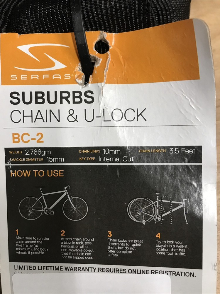 Serfas Suburbs Chain & U-Lock