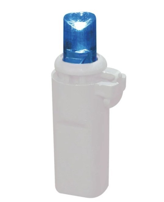 Holiday Time 200-Count LED 8 Function-Sync Icicle Christmas Lights, Blue, 24'