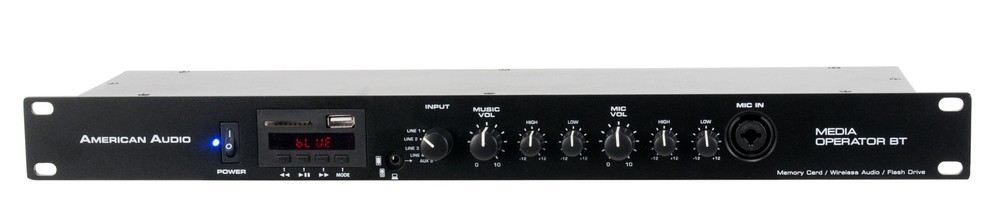 American Audio MEDIA OPERATOR BT Rack Mount MP3/Wireless/Bluetooth Media Player
