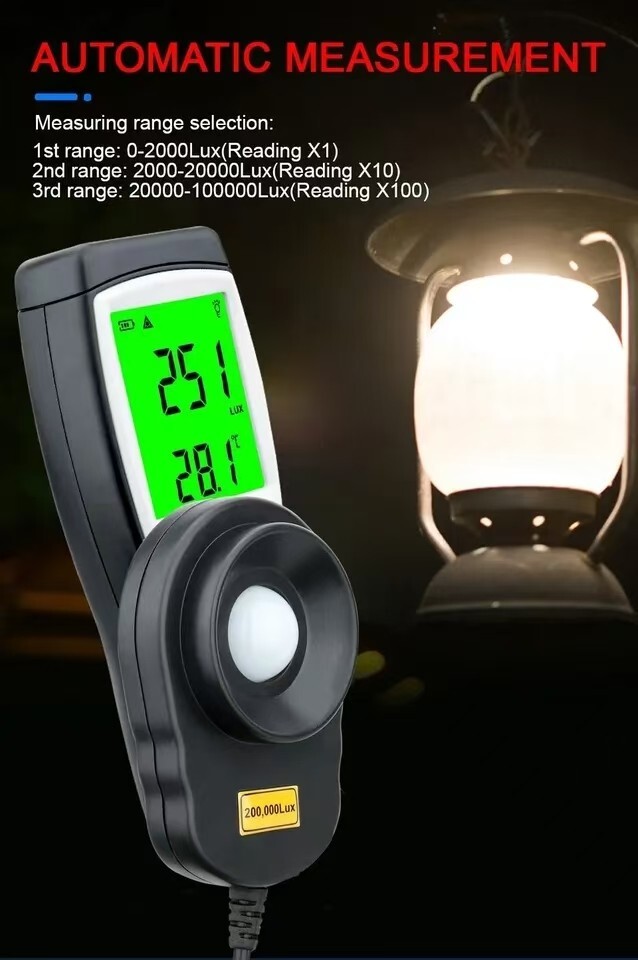 SMART SENSOR Digital Light Luxmeter Illuminance Handheld Photometer Detector AU