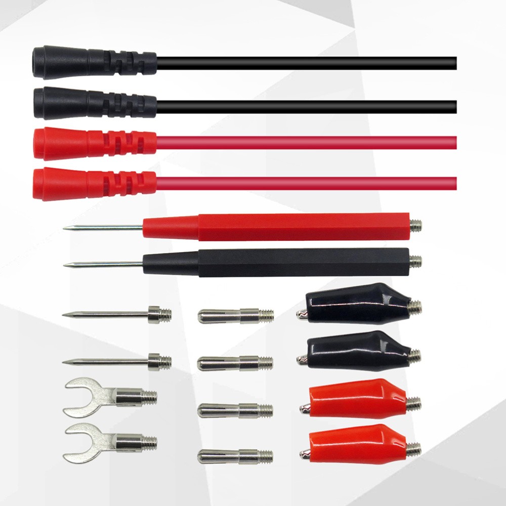 18Pcs/Set Multimeter Probe Silicone Test Lead Tool