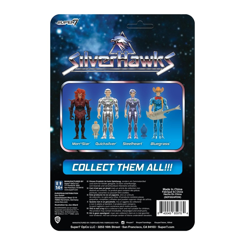Super7 Reaction Figure SilverHawks Monstar 3.75 inch Scale, Multicolor