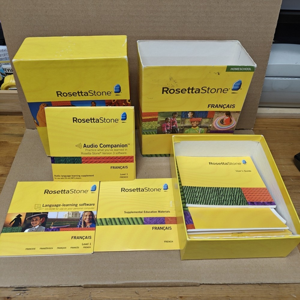 Rosetta Stone Francais Version Level 1 Disc Set