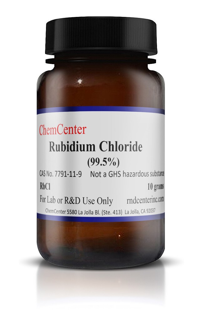 Rubidium Chloride, 99.5% min.,  10 grams